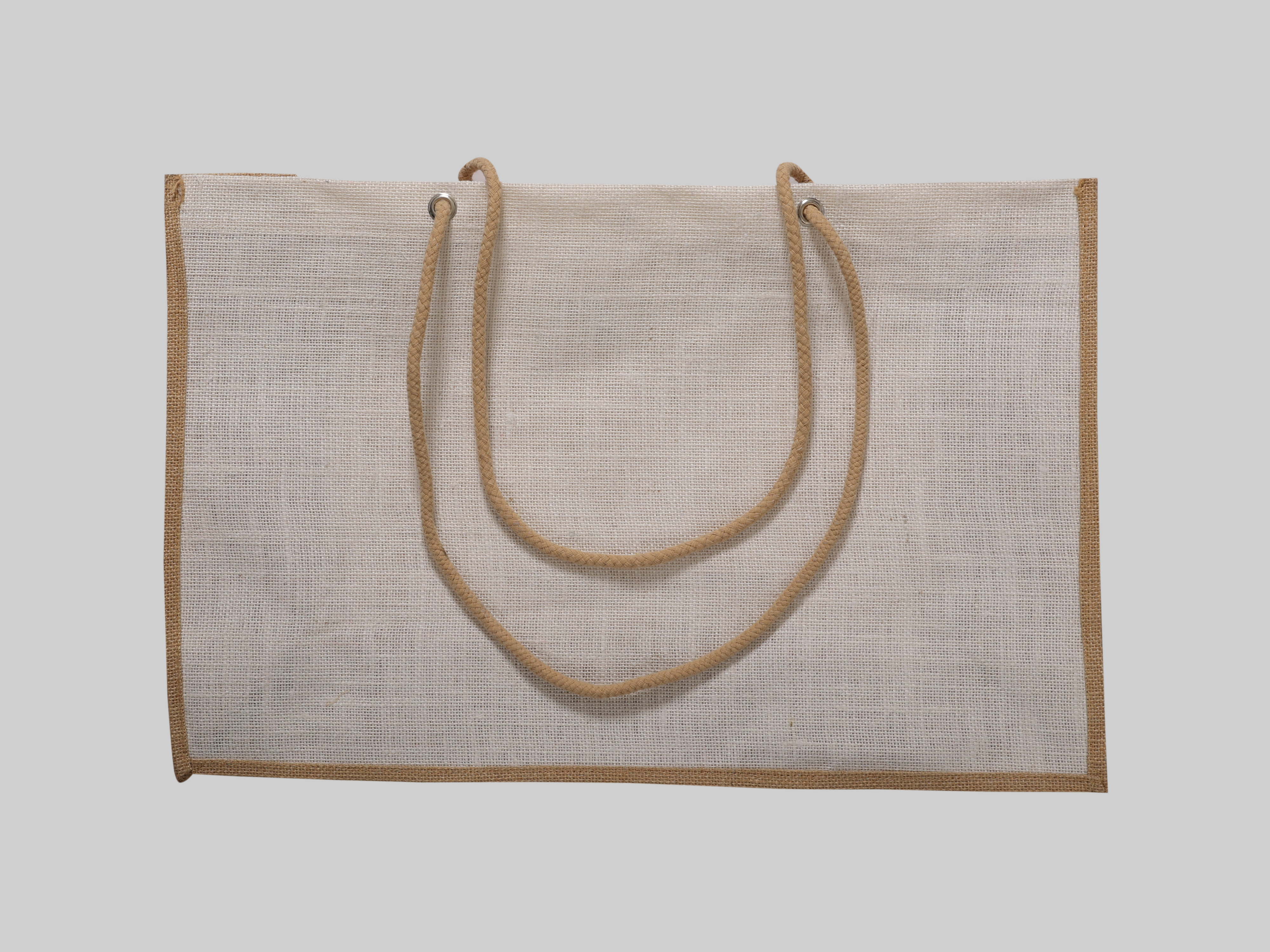 Jute shopping bag natural color