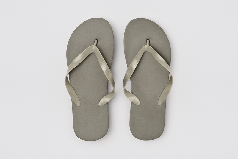 Beach Sandal PE, light gray color, 15mm PE, size 27.5cm (41)