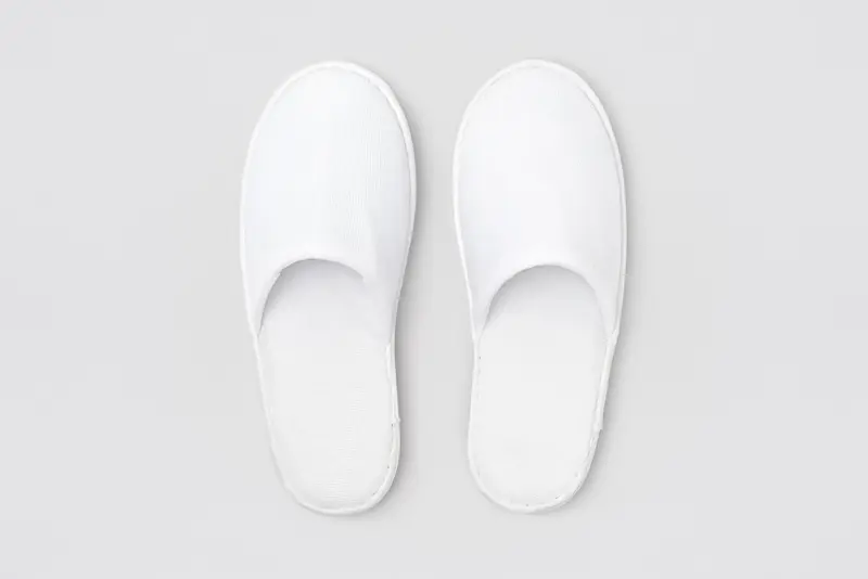 P-Berlin, chiusa, bianco, misura 28,5cm | pantofola per hotel
