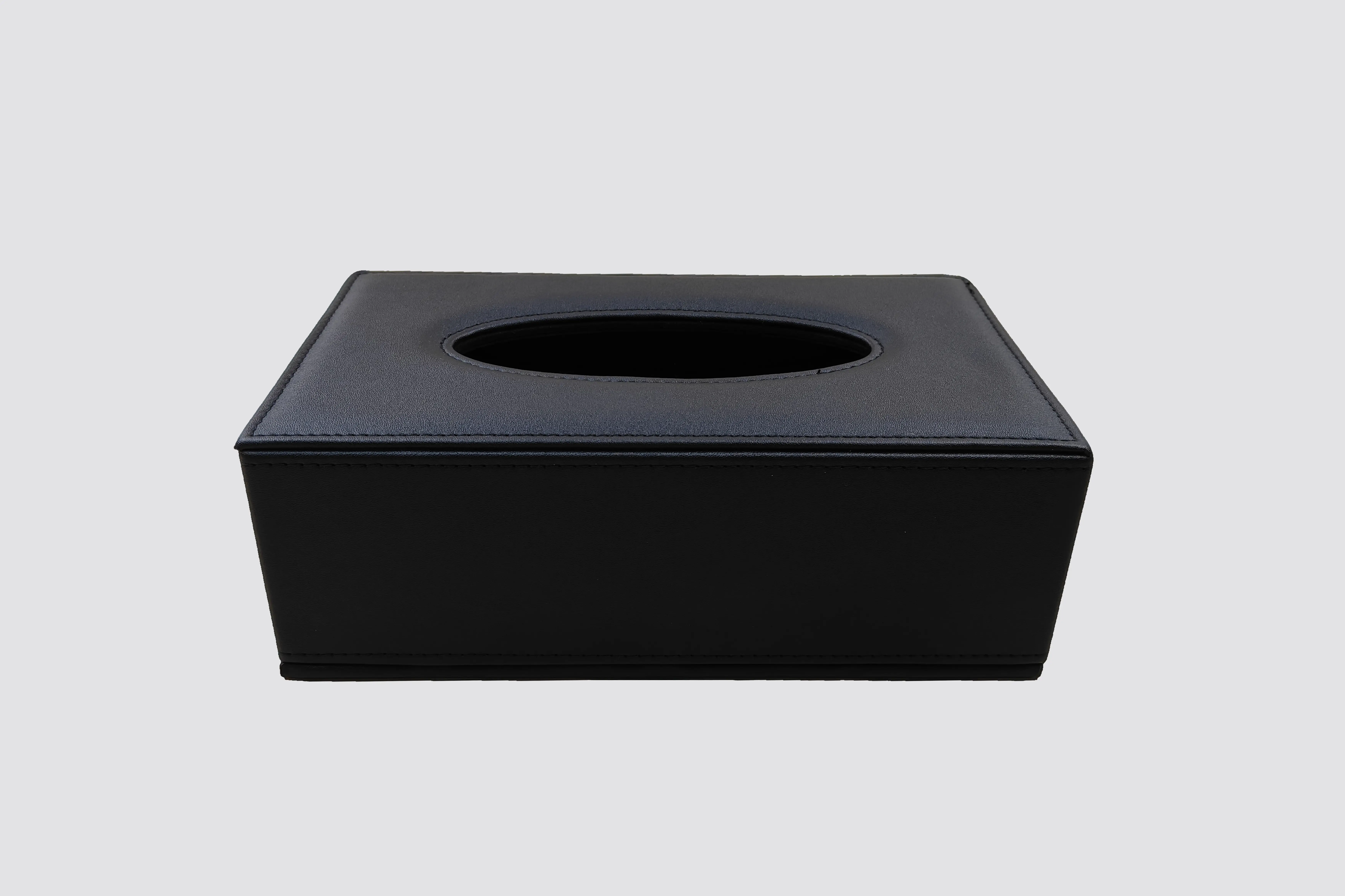 Kosmetiktuchbox, rechteckig, PU-Leder