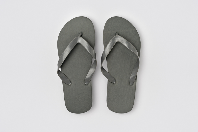 Tongs Playa Massage Sandal, semelle PE 9 mm, gris foncé, 26,5cm