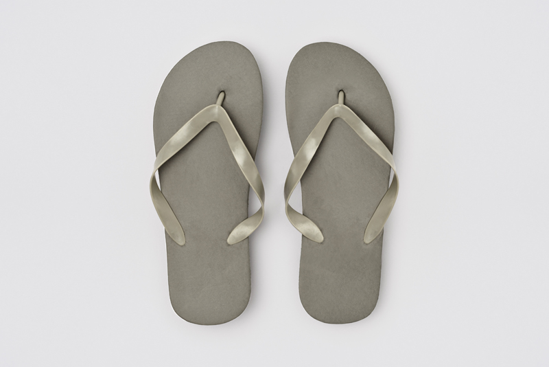 Beach Sandal, color grigio chiaro, 15mm PE, misura 29,5cm (44)