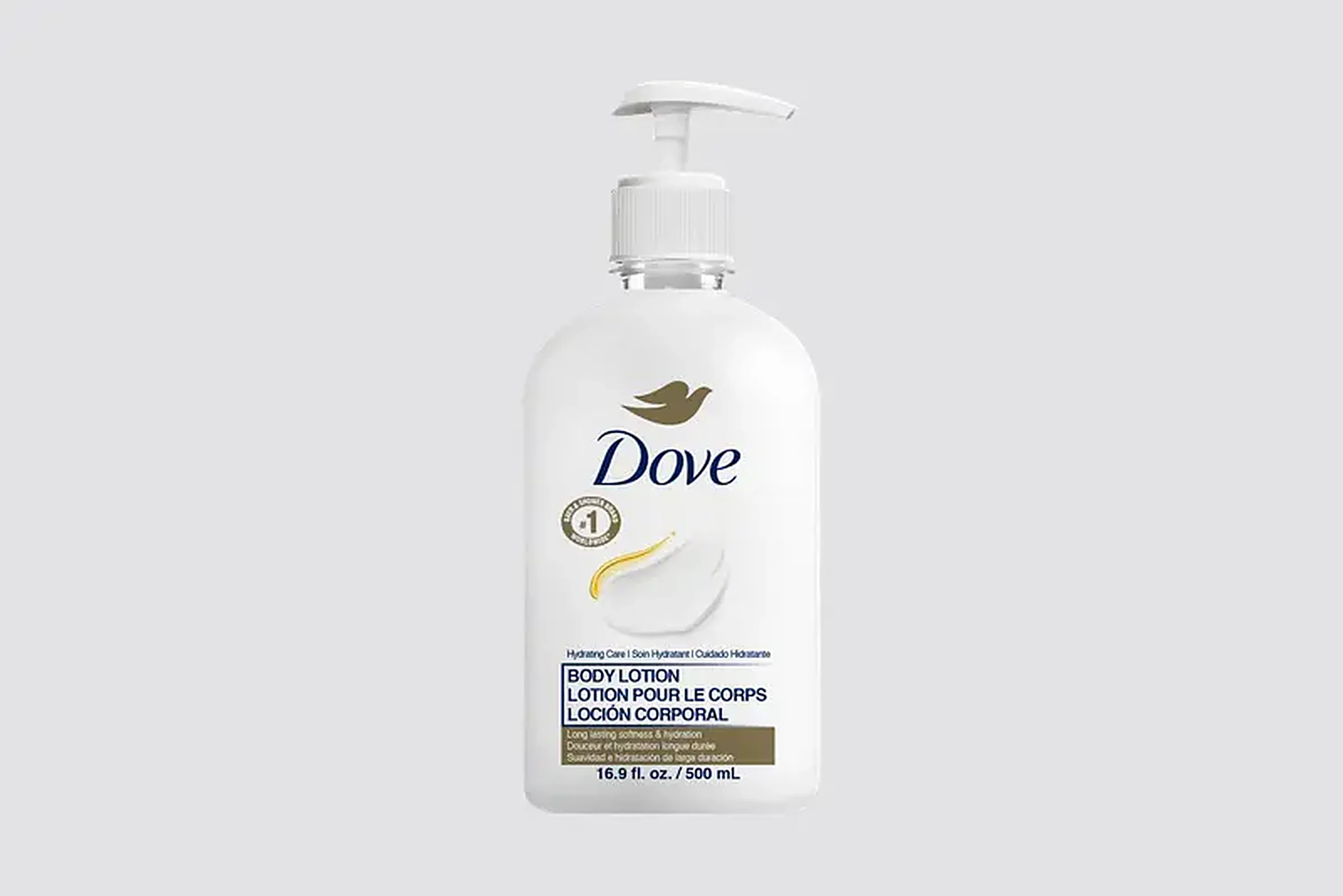 Dove Professional Hydrating Care – Dispenser 500 ml, Crema corpo, con dosatore a pompa