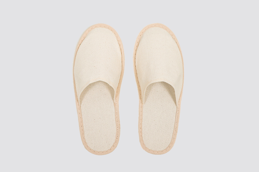 Sustainable hotel slippers Coco, closed-toe, size 28,5cm, coconut fiber ...