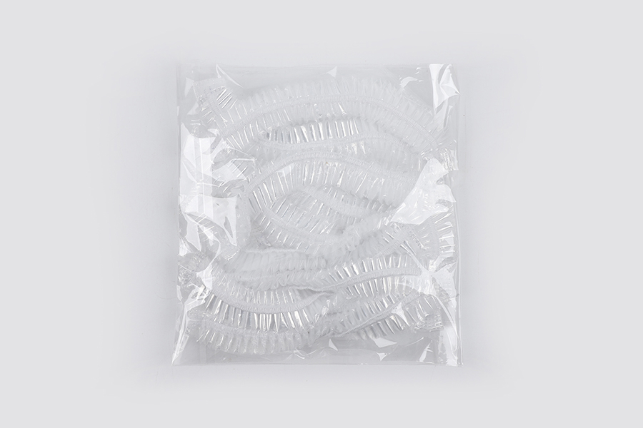 Bulk flower shower cap, 10 pcs in plastic bag