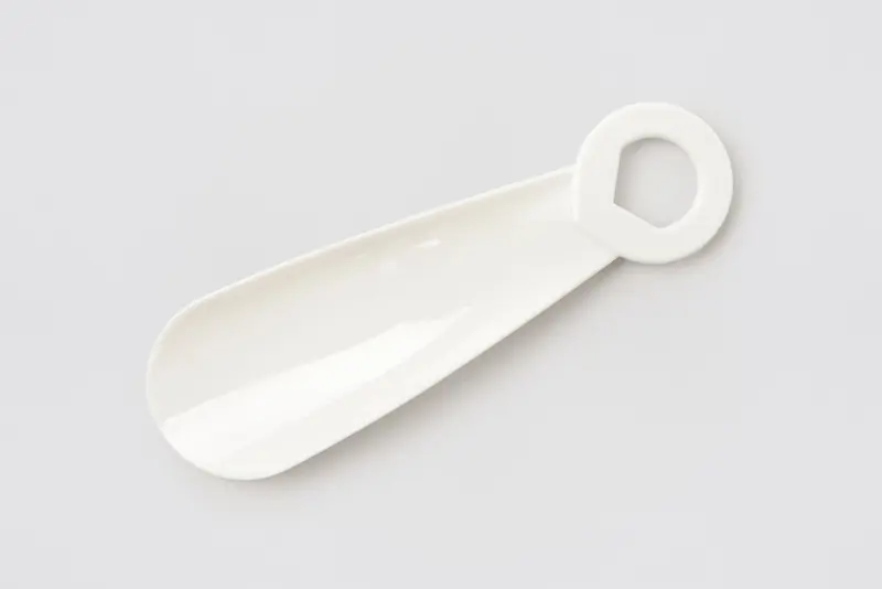 Chausse-pied, plastique, 15cm, blanc