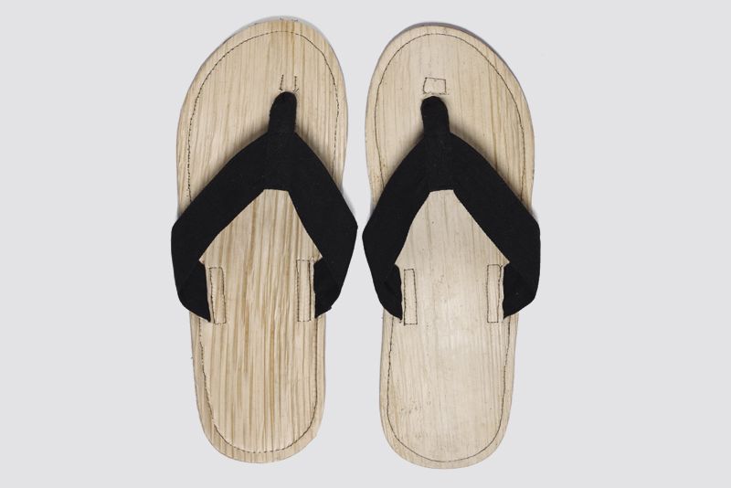 Comfort Leaf Sandal Farbe Canvas: schwarz, Grösse 28,5cm