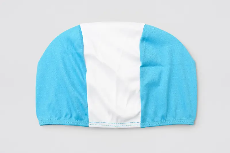 Bonnet de bain, bleu clair/blanc/bleu clair
