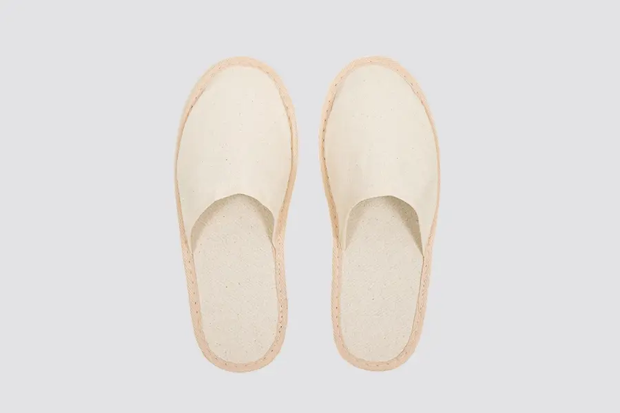 Coco, punta cerrada, longitud 28,5cm, suela de fibra de coco | zapatilla de hotel