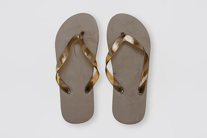 Beach Sandal, colore marrone, 15mm PE, misura 26cm (39)