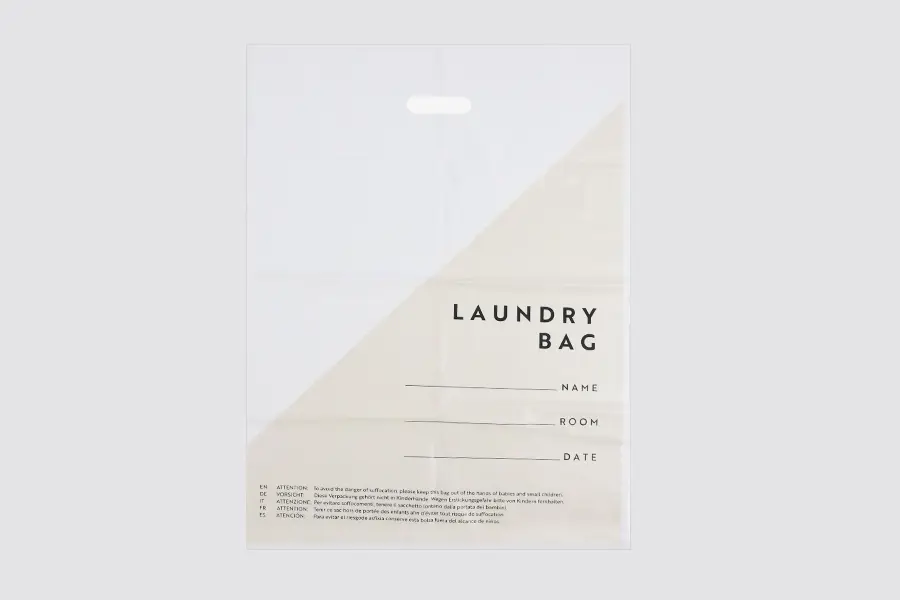 BASIC - Sac à linge, plastique, dimensions 40x55cm