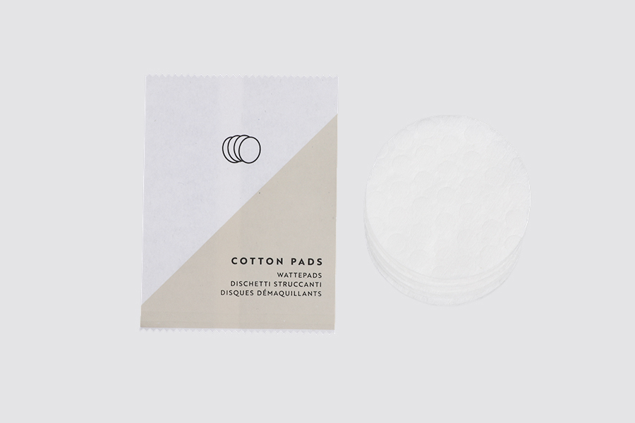 BASIC PAPER - 4 disques en coton 100% biologique dans un sachet en papier.