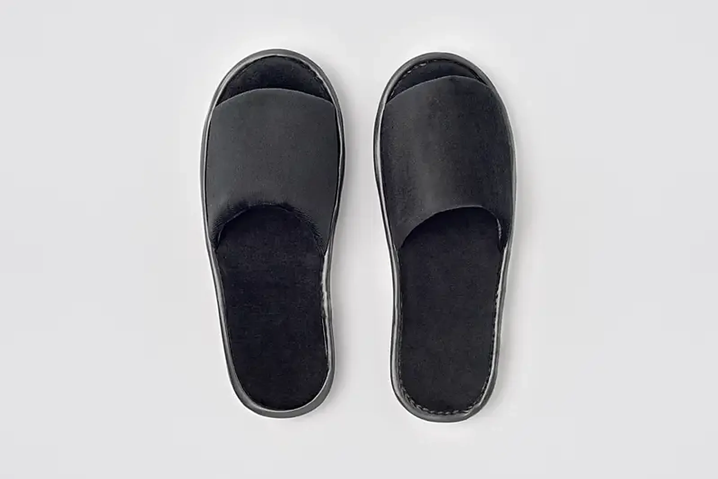 P-Andy Velour, aperta, colore nero, misura 28,2cm | pantofola per hotel
