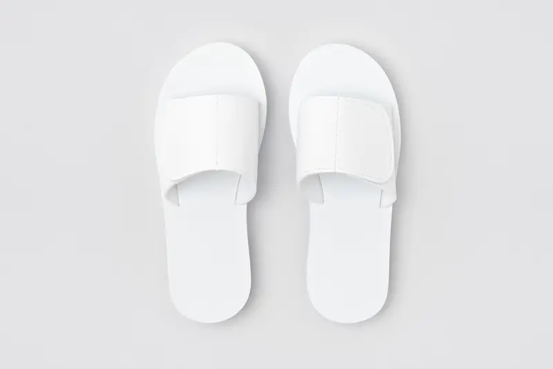 Wellness Velcro, weiß, Größe 27,5cm | Wellness-Slipper