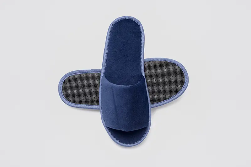 P-Andy Velour open-toe,  navy blau, 4mm, size 28,2cm