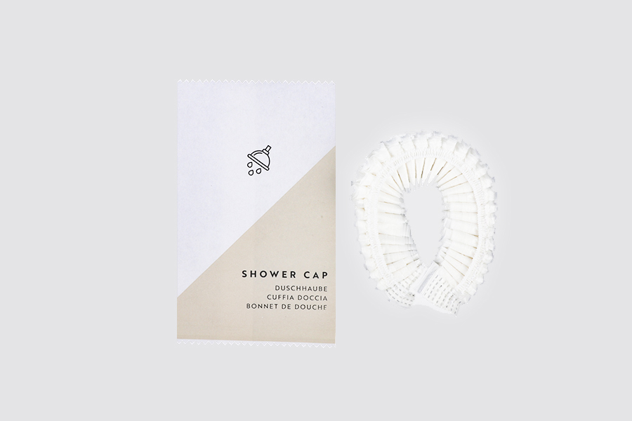 BASIC PAPER - PLA Shower cap in paper sachet