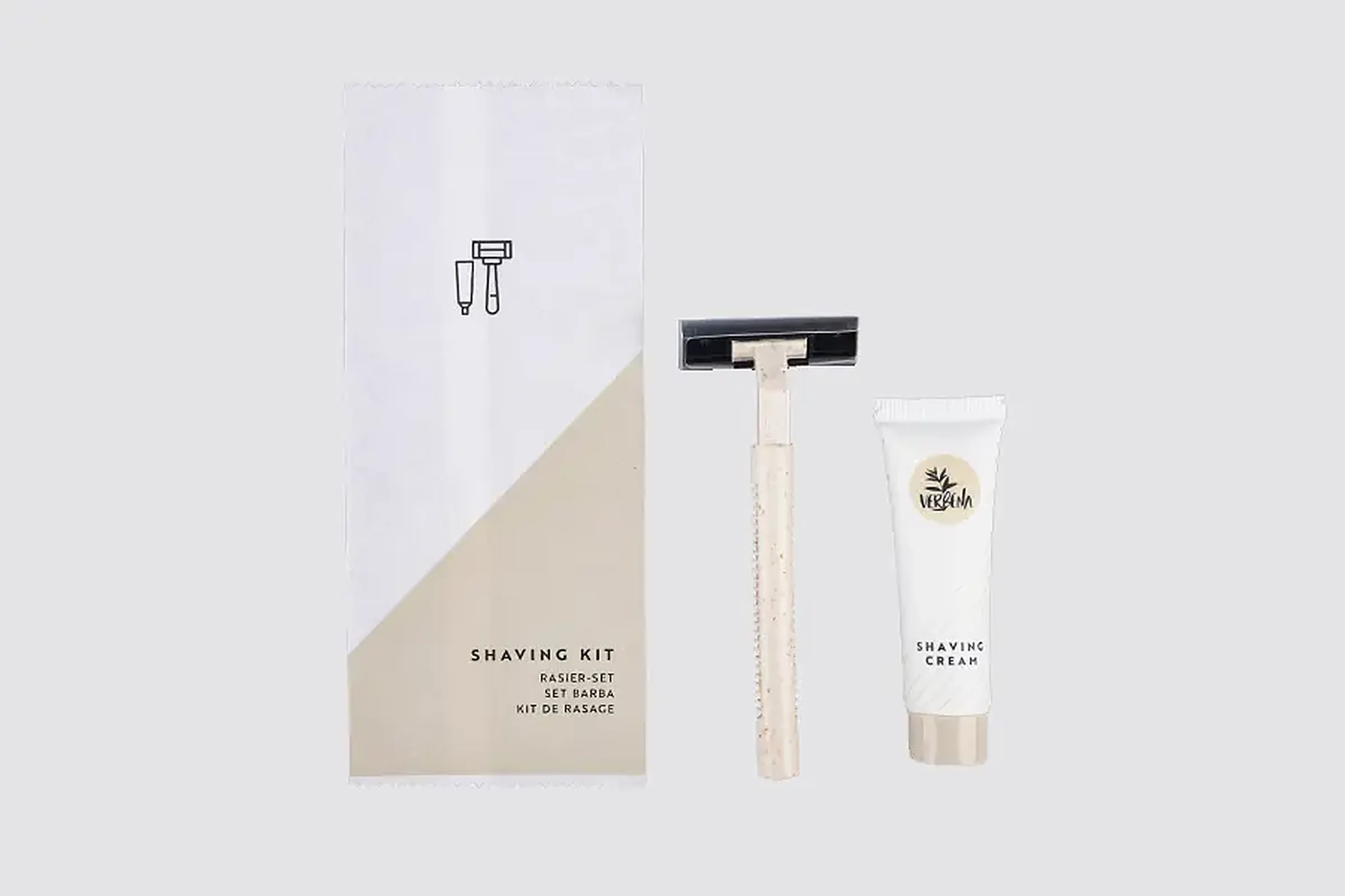 Elegant Amenities Rasierset in Papiersachet