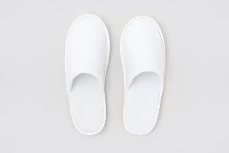 Soft, closed-toe, white, size 29cm, MADE IN EU | Hotel slippers
