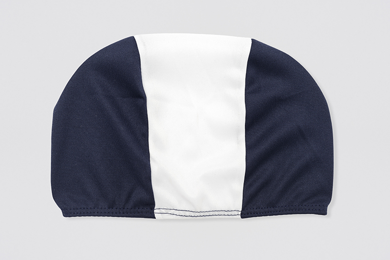 Caps for pool neutral dark blue/white/dark blue