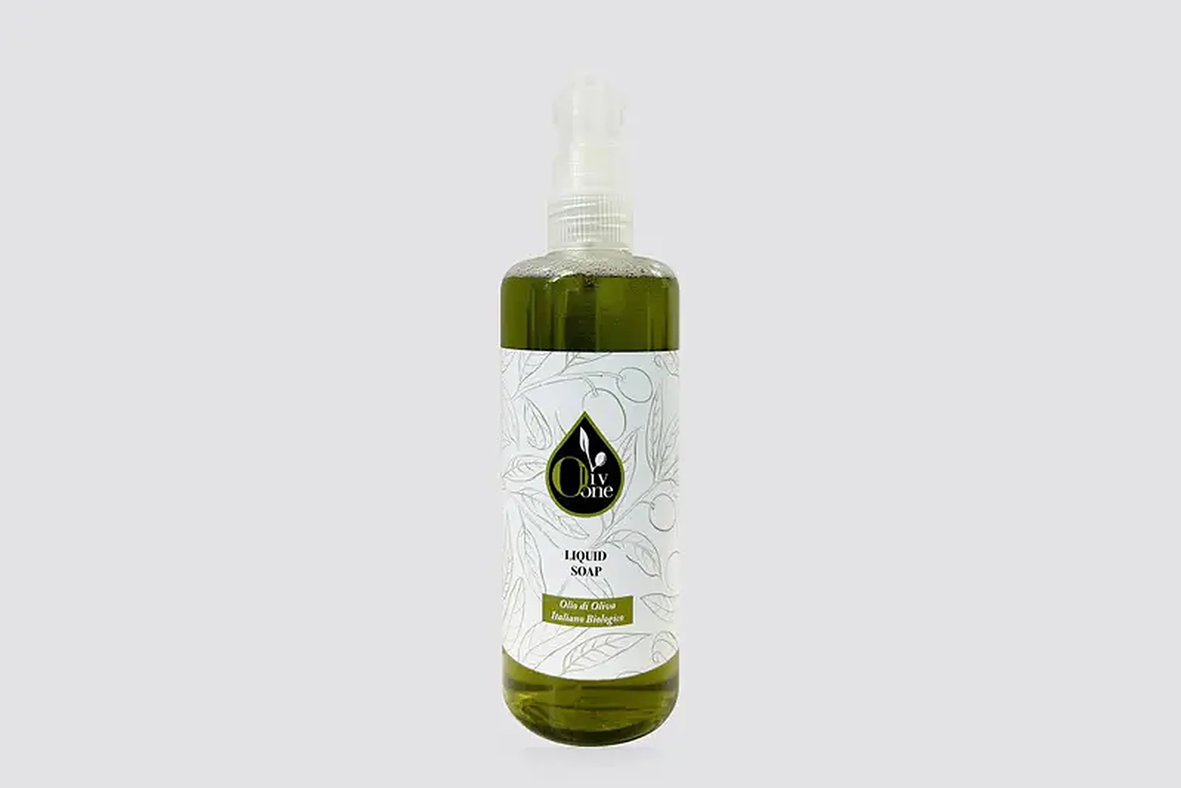 Oliv One – Dispenser 300 ml, sapone liquido, con pompetta