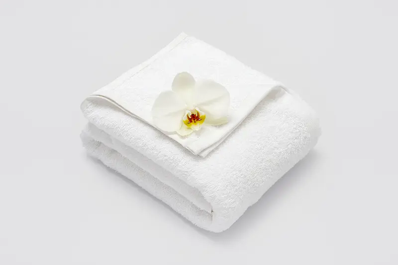 Toalla de tocador 30x30cm, 400gm², blanco