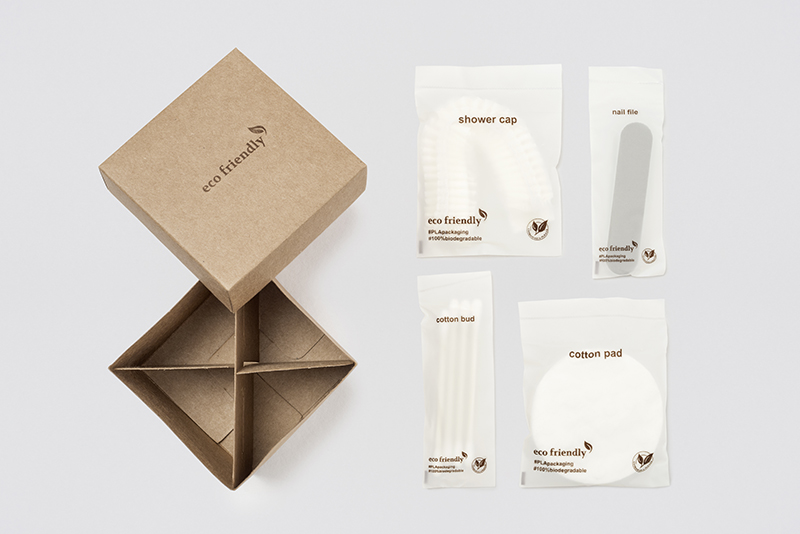 PLA ECO-FRIENDLY - CARDBOARD AMENITIES BOX