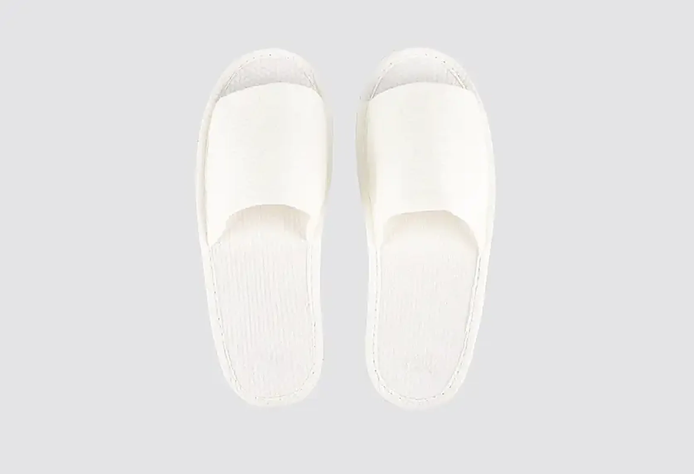 Lotus, open-toe, white, size 28,5cm | Hotel slippers
