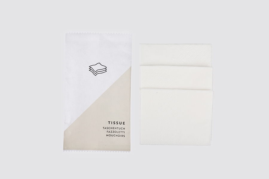BASIC PAPER - 3 Tissues  in paper sachet