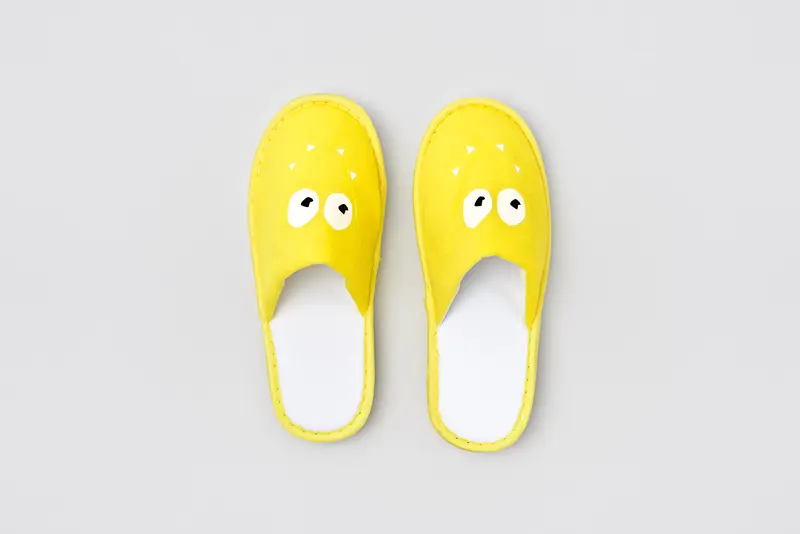 Smiley P-Andy Velour, closed-toe for kids, size 24cm | Hotel slippers
