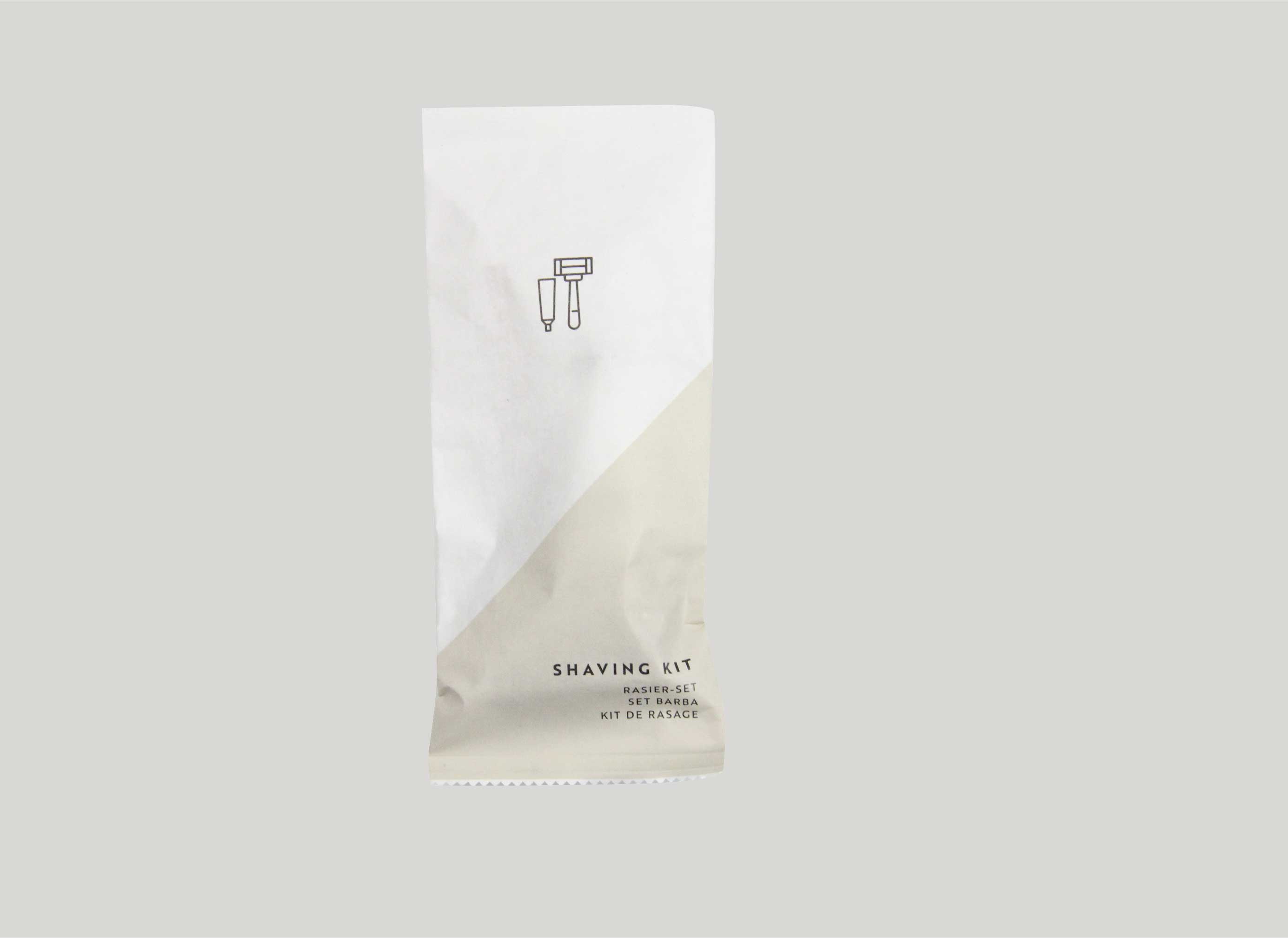BASIC PAPER - Kit de rasage dans un sachet en papier