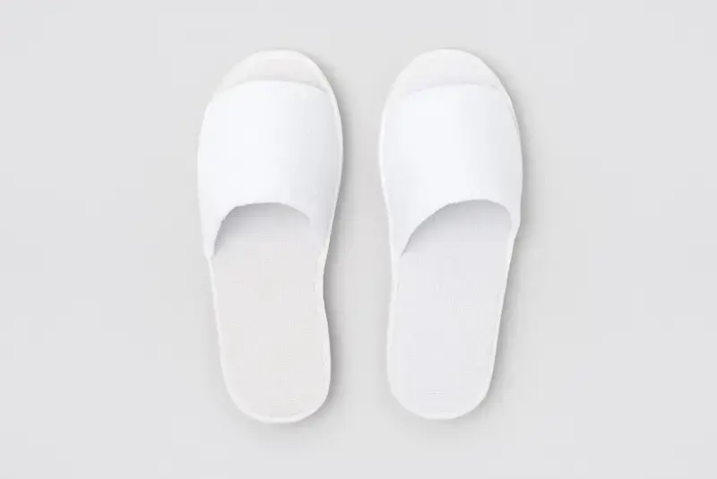 P-Florence, offen, weiß, Größe 28,2cm | Hotelslipper