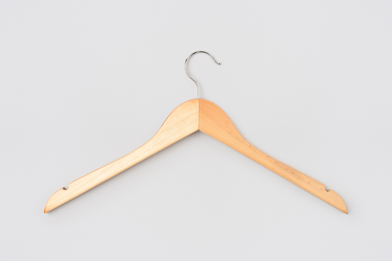 Wood Hanger with hook without bar