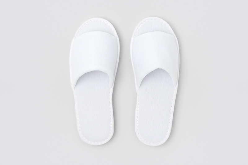 P-London open-toe, white, 4mm, size 28.2cm