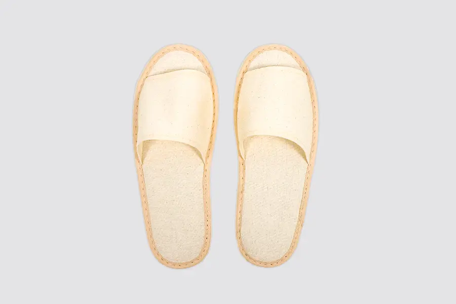 Gallura, open-toe, size 28,5cm, cork sole | Hotel slippers
