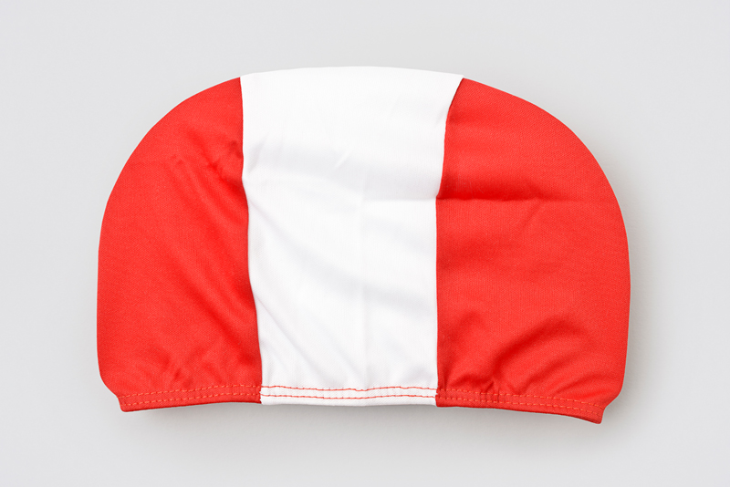 Cuffie per piscina, rosso/bianco/rosso