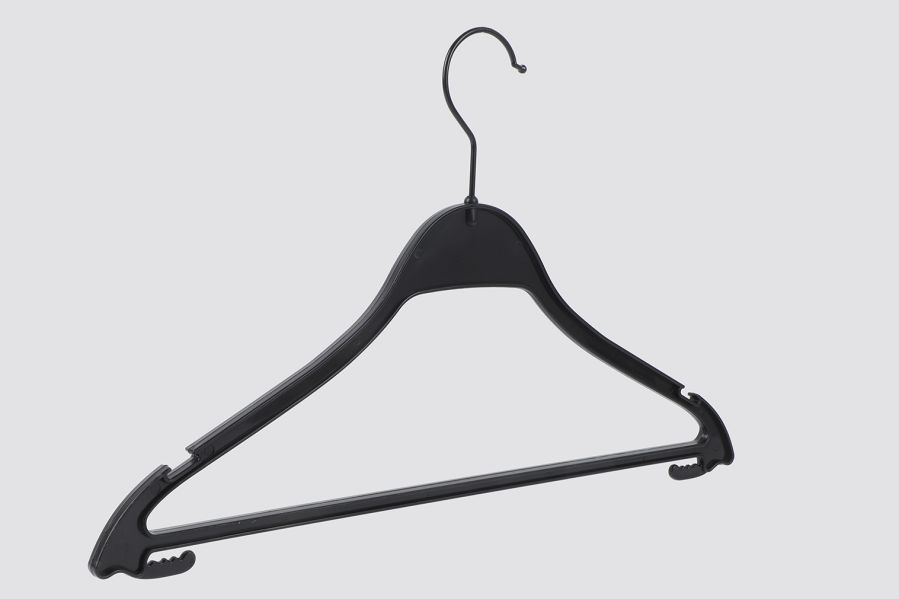 Plastic Hanger, with chromplated hook,  41cm X 26 X 1cm