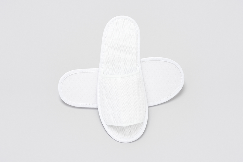 ECO-FRIENDLY LINE - Slipper Nature-Piquet à bout ouvert