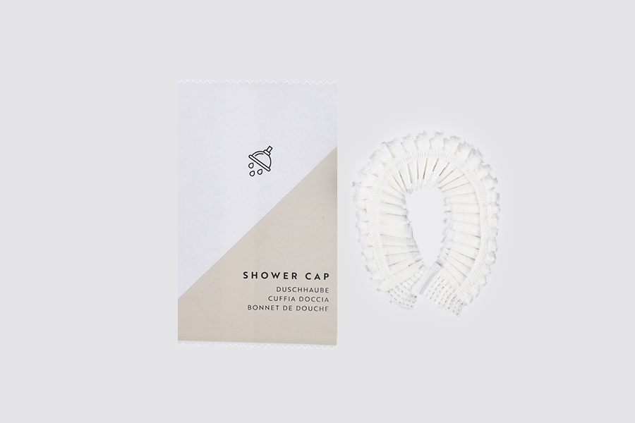 BASIC PAPER - PLA Shower cap in paper sachet