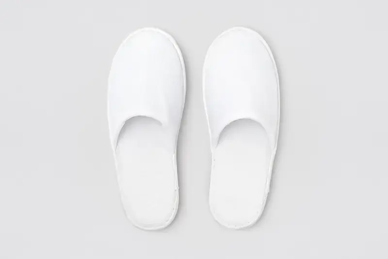 Terry, closed-toe, white, size 29cm, MADE IN EU | Hotel slippers
