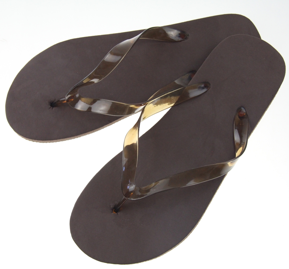 Chancleta Beach Sandal, marrón P.476C, suela PE de 15mm, 28,6