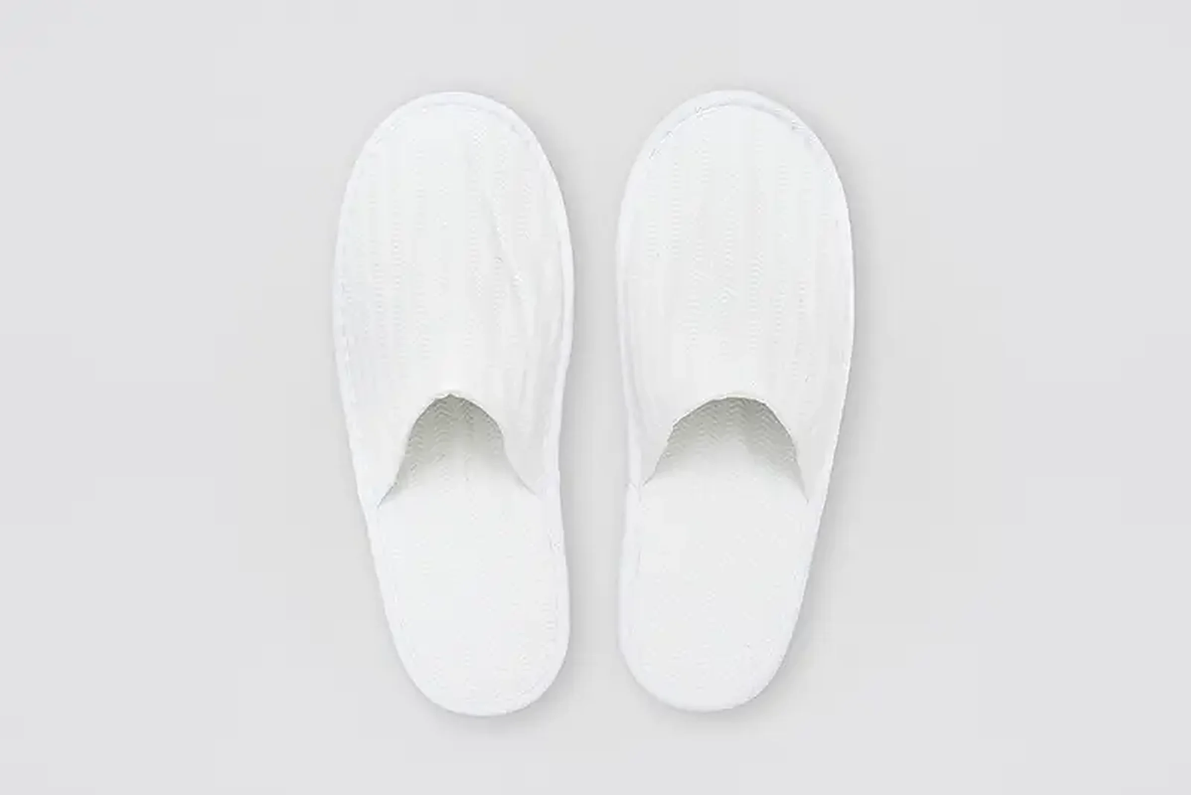 Nature-Piquet, closed-toe, 27,5cm | Hotel slippers
