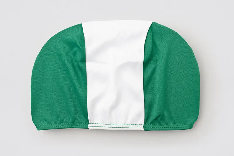 Bonnets de bain, vert/blanc/vert