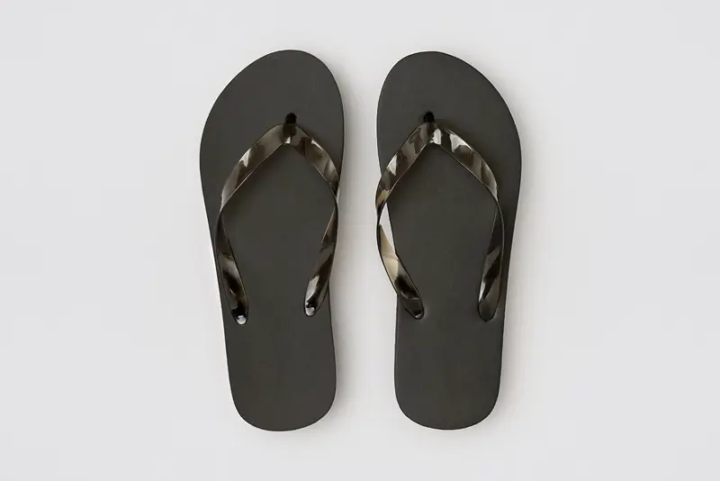 Playa Sandal 9mm. EVA in black color, size 26.5cm