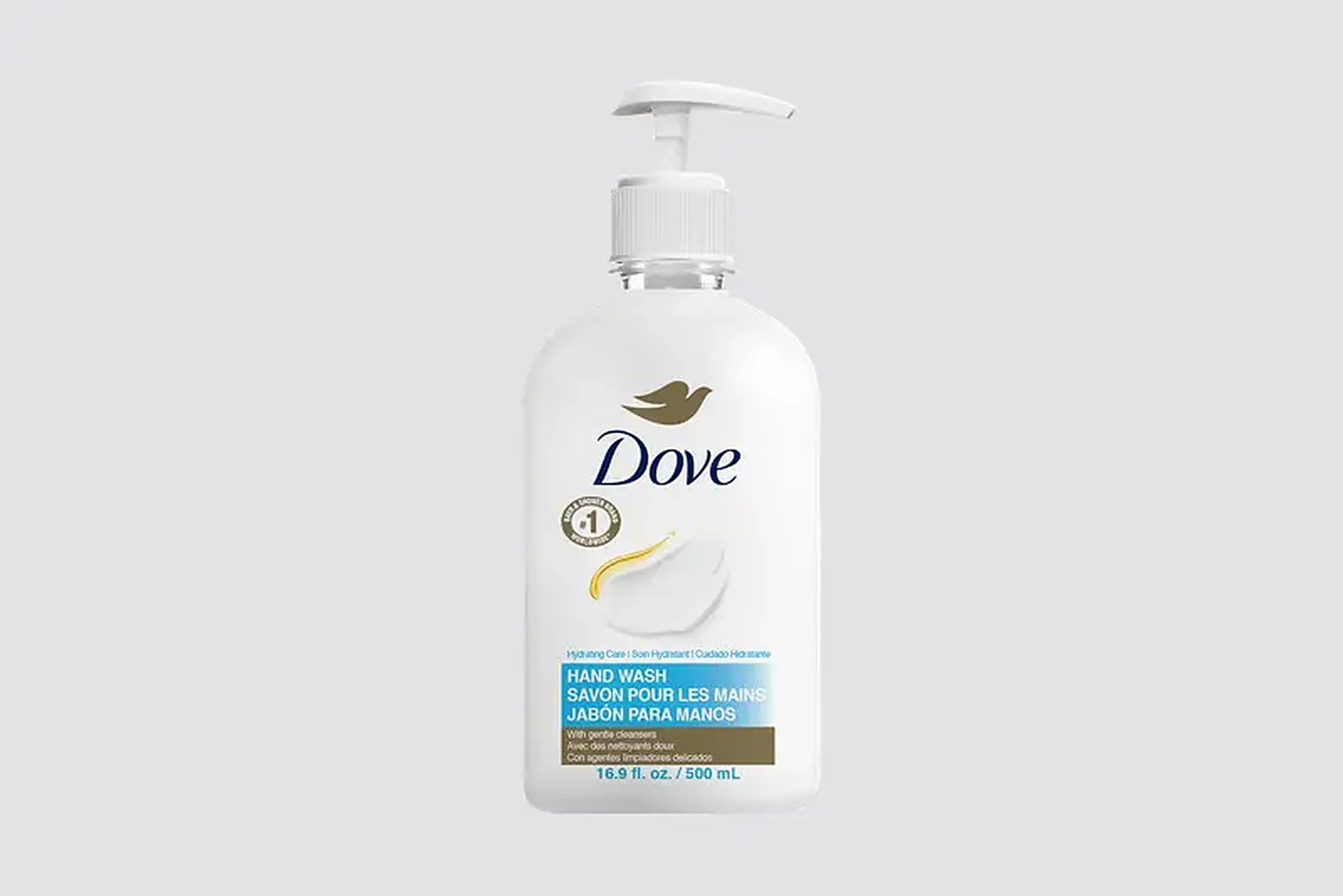 Dove Professional Hydrating Care – Dispenser 500 ml, Sapone liquido per le mani, con dosatore a pompa