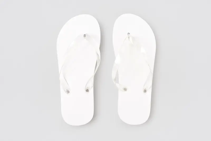 Beach Sandal, infradito, colore bianco, 15mm PE, misura 26,6cm (40)