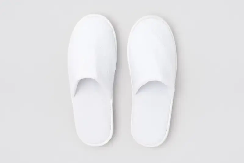 P-Stockholm à bout fermé, couleur blanche, longueur 28,5cm | chausson d’hôtel
