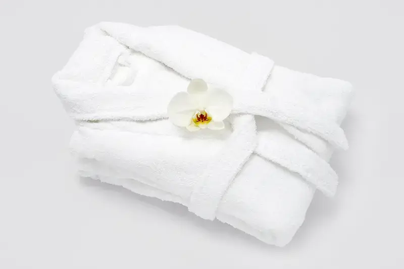 Albornoz algodón rizado 450gm², cuello chal, XL