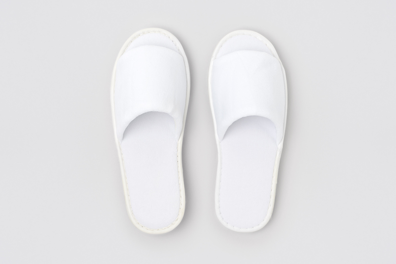 P-Andy Velour open-toe, white, 4mm, size 28.2cm