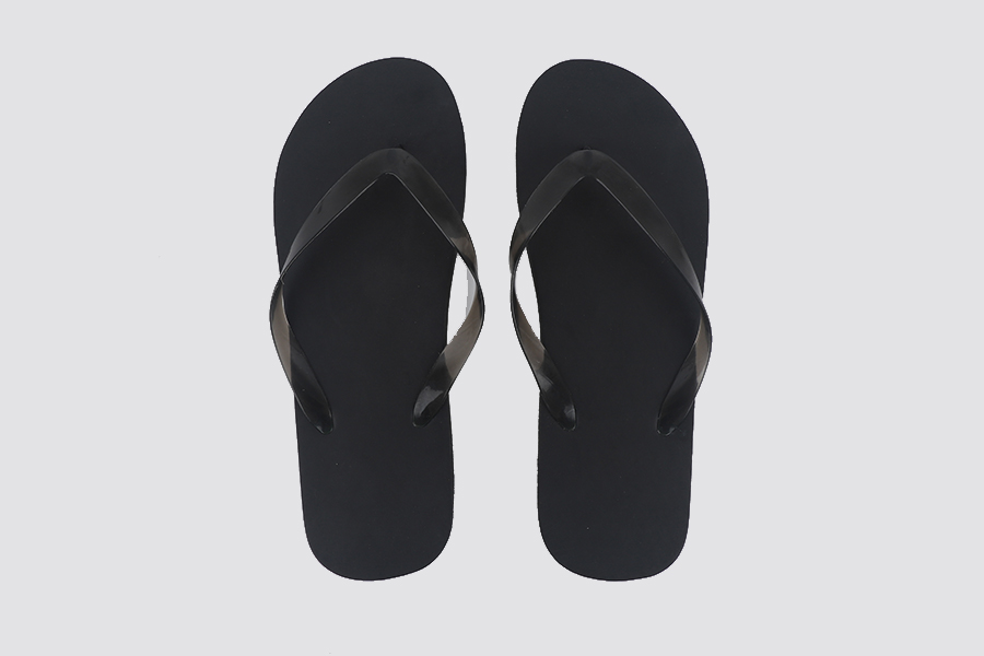 Chancleta Playa Sandal, suela EVA de 9 mm, negro, 26,5cm (40)