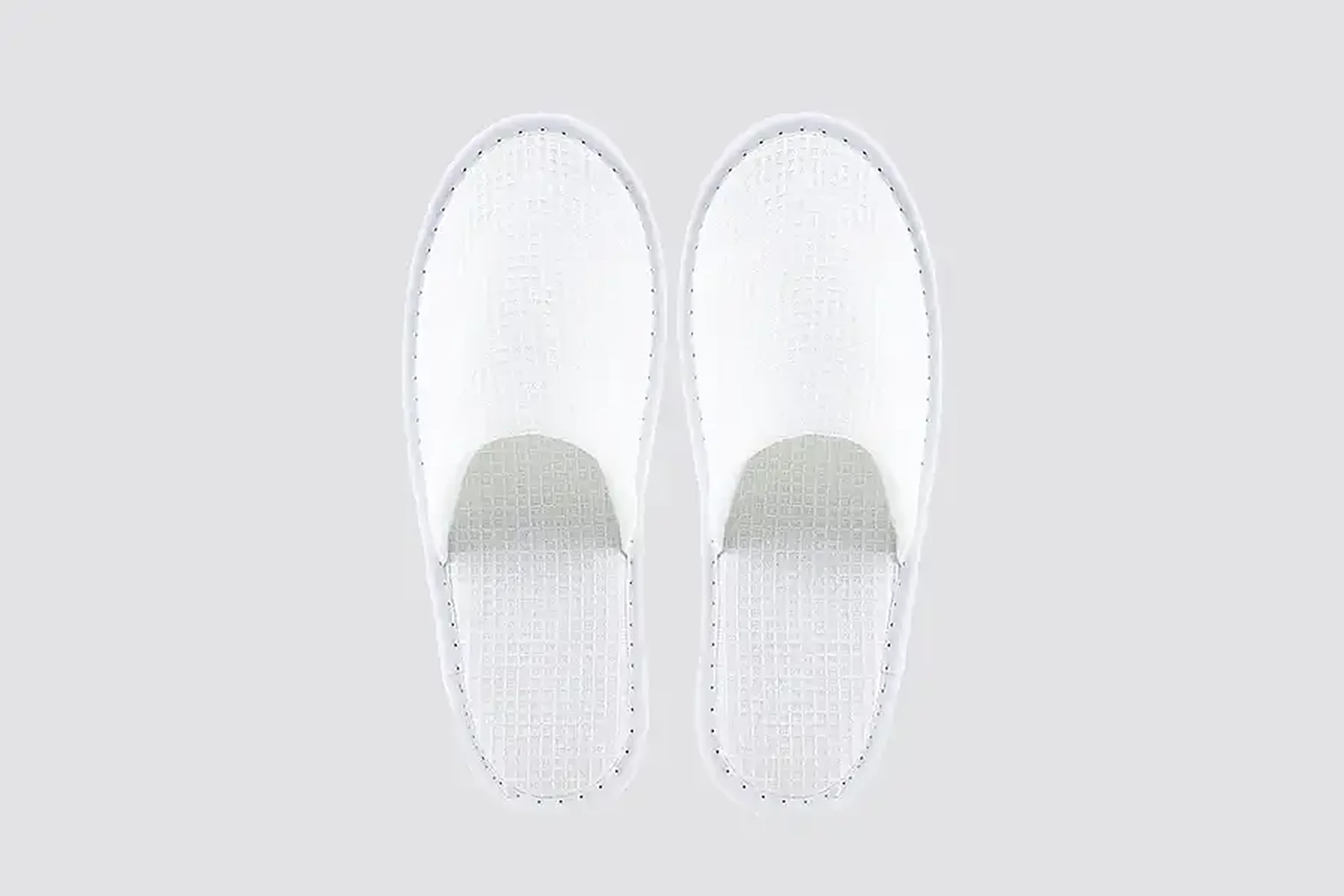 P-Piquet light, chiusa, colore bianco, misura 28,5cm | pantofola per hotel
